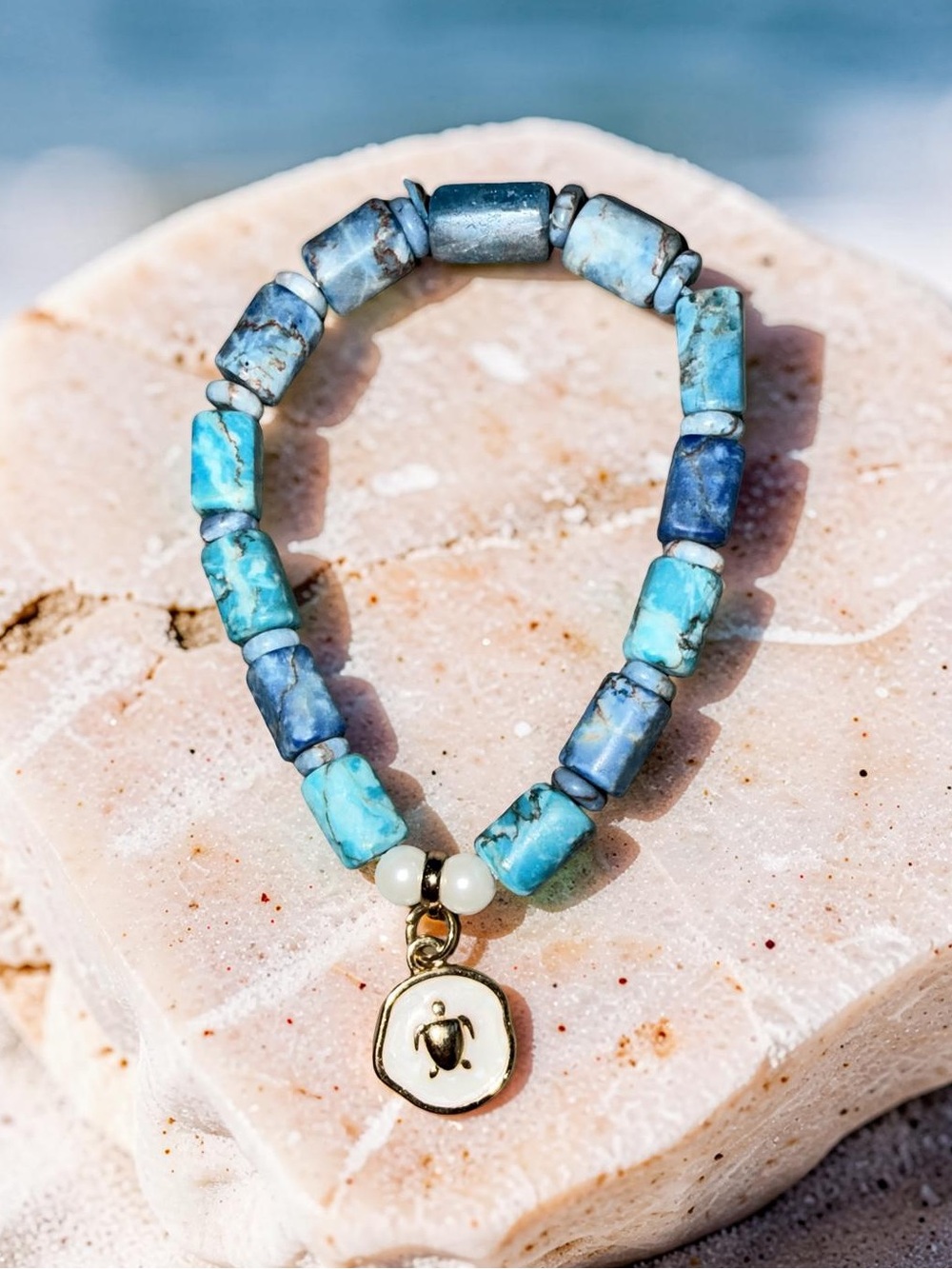Imperial Jasper Rondelle bracelet 💙